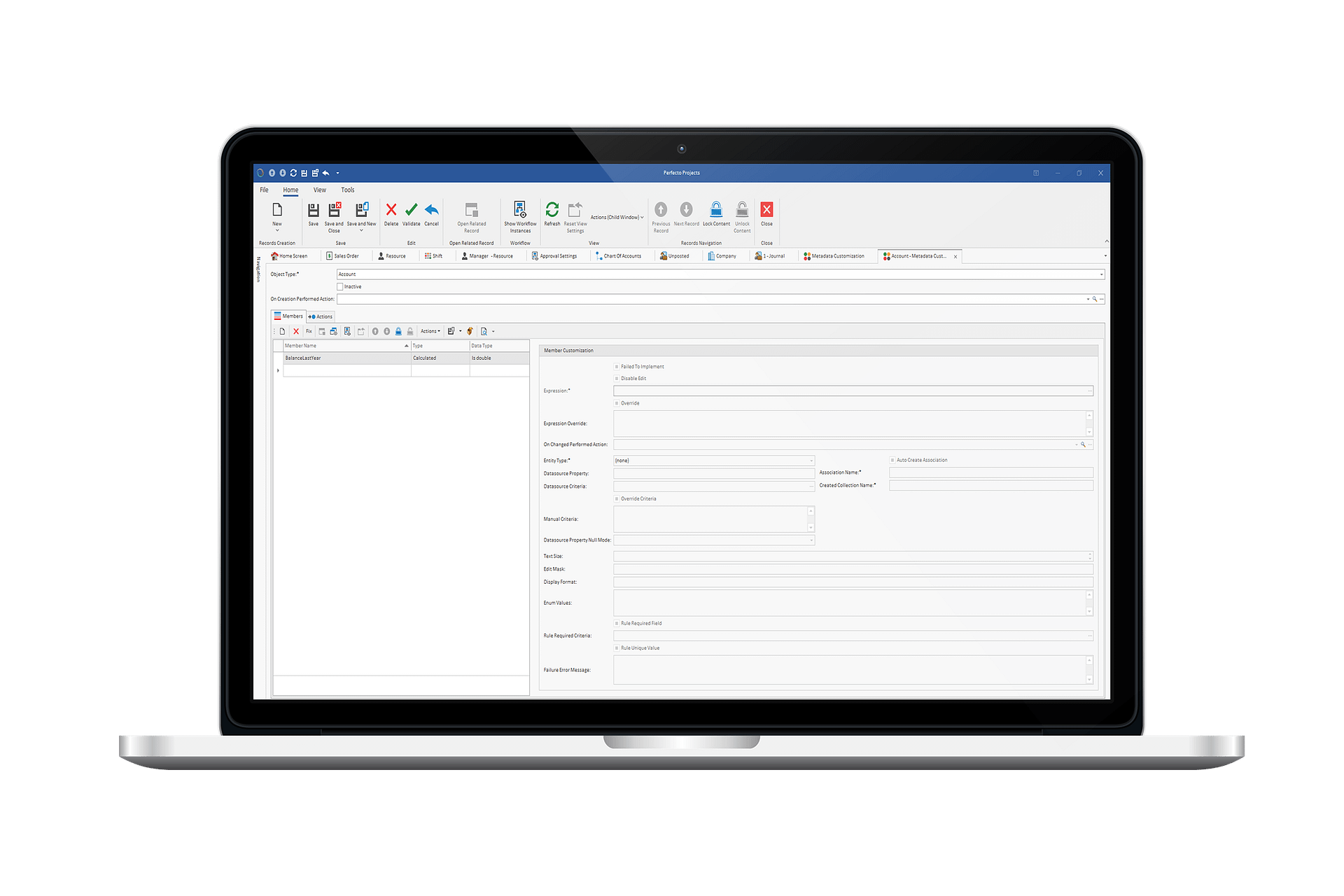 Perfecto PMS 7 Metadata Sample Laptop